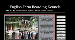 Desktop Screenshot of englishfarmkennels.com