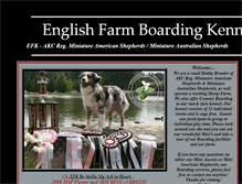 Tablet Screenshot of englishfarmkennels.com